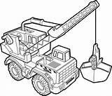 Crane Truck sketch template