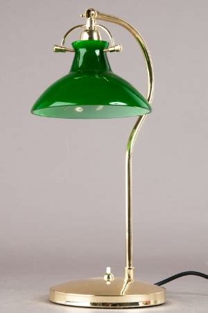 slutpris foer buero tischlampe mit gruenem glasschirm