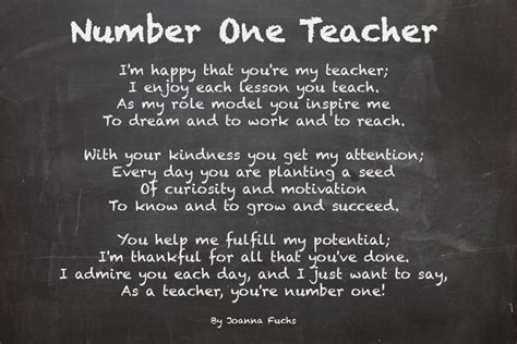 5 teacher appreciation poems moneyminder treasury software