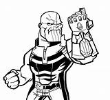 Thanos Gauntlet Endgame Performs Guante sketch template