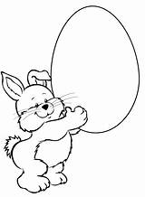 Easter Coloring Egg Pages Bunny Rabbit Eggs Printable Colouring Z31 Color Cliparts Kids Clipart Rynakimley Template Animal Gif Rocks Book sketch template