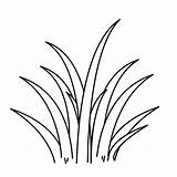 Grass Bushes Colouring sketch template