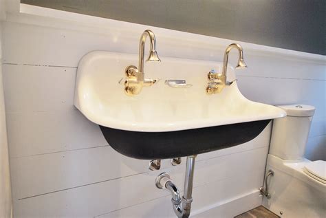 small wall mounted sink  good choice  space challenged bathroom