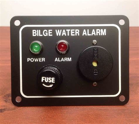 marine boat bilge alarm pump switch aluminum plate quot