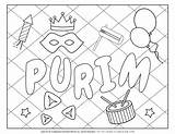 Purim Grid Planerium sketch template