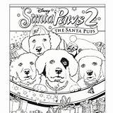 Pages Coloring Buddies Snow Santa Paws Printable Sheets Sheet Template Paw sketch template
