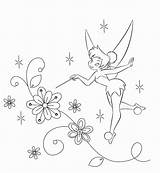 Tinkerbell Tinker Ausmalbilder Fairies sketch template