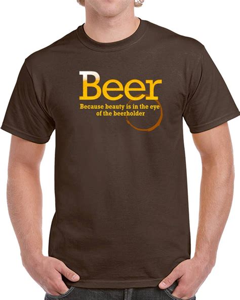 Beer Classic Dark Chocolate Brown T Shirt By