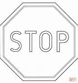 Stop Sign Coloring Printable Road Pages Color Poland Clipart sketch template