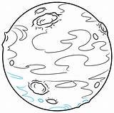 Mars Drawing Draw Step Planet Easy sketch template