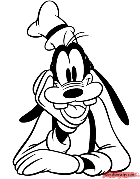goofy coloring pages  disneyclipscom