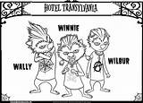 Loup Garou Wally Transylvanie Transylvania Wilbur Coloriages sketch template