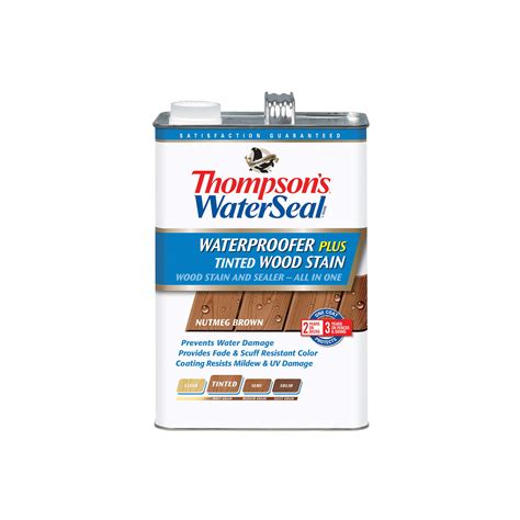 thompsons waterseal waterproofer  tinted wood stain nutmeg brown