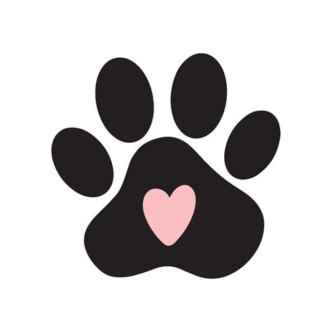 silhouette   cats paw paw prints  dog  cat puppy icon  trace