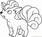 Vulpix Alolan Pokémon Coloringpages101 sketch template
