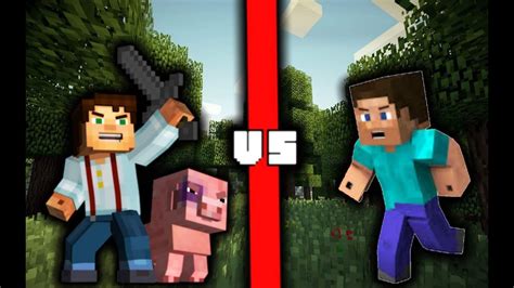 Steve Vs Jesse Minecraft Youtube