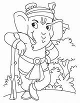 Coloring Ganesha Pages Hanuman Ganesh Kids Lord Sketch Drawing Standing Guard National Bala Sketches Color Rama Getdrawings Getcolorings Last Trending sketch template