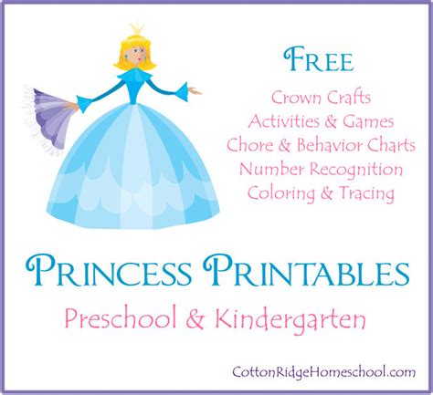princess printables crafts games  educational activities