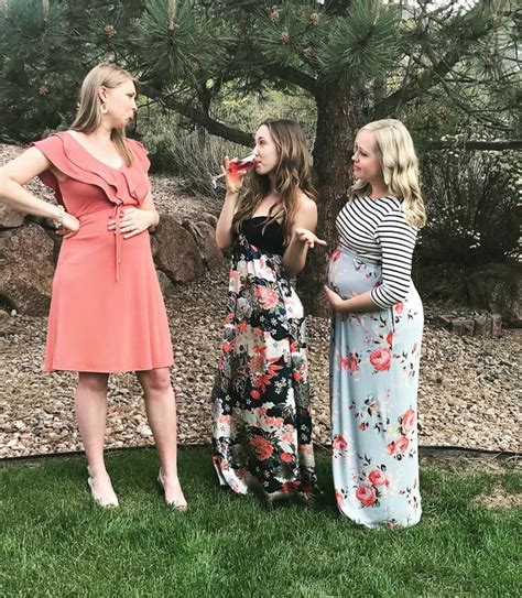 these two sisters had a bit of fun with their maternity photo with a