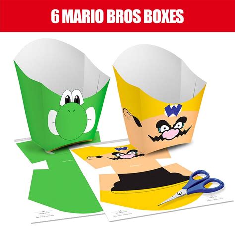 mario bros boxes ready  print instant  etsy