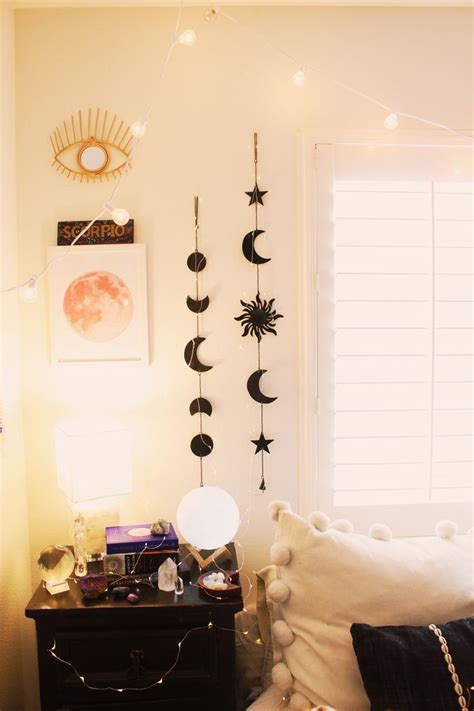 moon phases wall hanging decor aesthetic bedroom hanging wall decor modern bedroom design