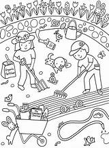 Gardener Gardening Days sketch template