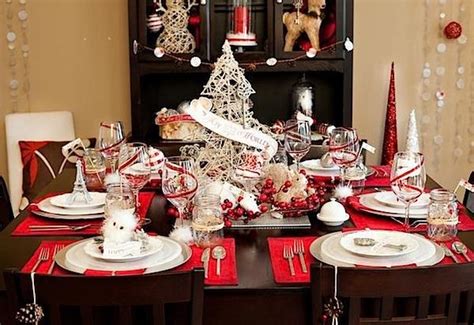 dining table decoration  christmas  vintage elegance theme