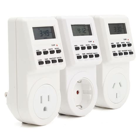 digital programmable  hour timer lcd plug  wall socket switch energy saving sale