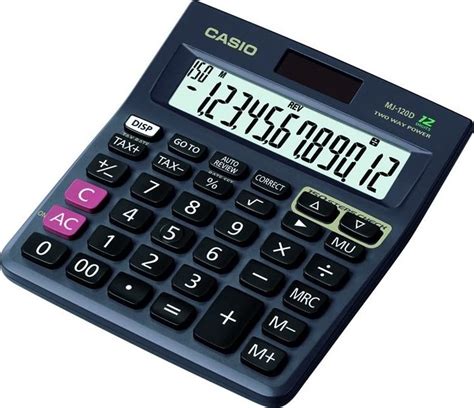 casio electronic calculator big display solar tax calculator mj