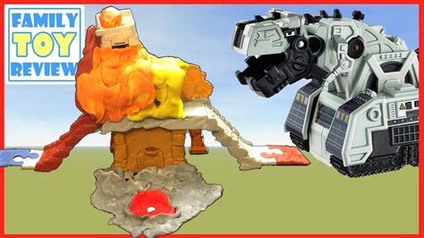 dinotrux toys diy dstructs playset erupt destruct cave