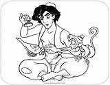 Aladdin Coloring Pages Abu Disney Lamp Disneyclips Magic Pdf Comments Funstuff sketch template