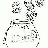 Honey Coloring Pages sketch template