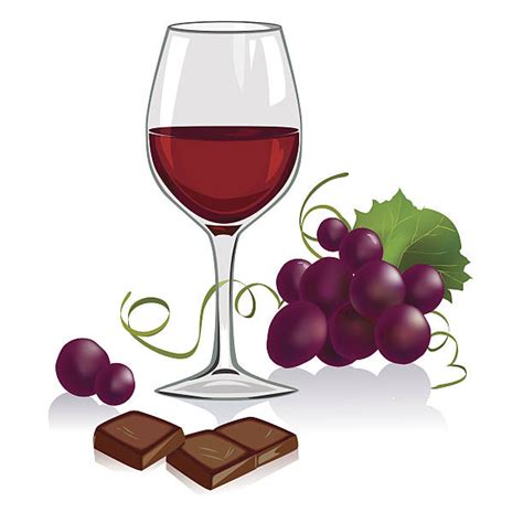 Wine And Chocolate Illustrations Royalty Free Vector