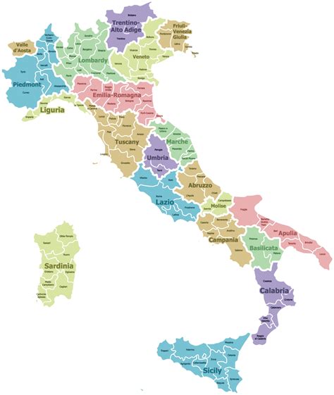 regions  provinces italian wine central
