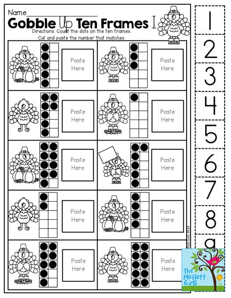 ten frame activities  kindergarten kindergarten