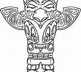 Totem Pole Coloring Pages Drawing Animals Color Getdrawings Getcolorings Paintingvalley Meanings North Pdf Their sketch template