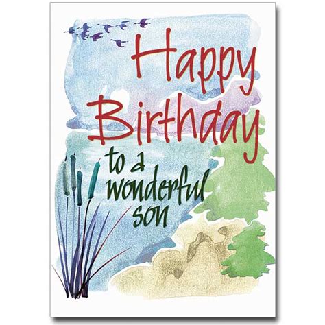 happy birthday   wonderful son birthday card