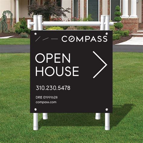 open house signs  compass dee sign