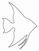 Angelfish Fish Pattern Outline Template Printable Patterns Templates Patternuniverse Stencils Angel Stencil Sea Crafts Use Applique Pdf Animal Kids Simple sketch template