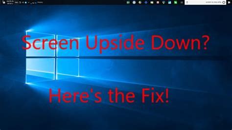 laptop screen upside  fixed driver easy
