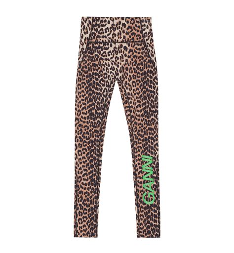 ganni leopard active ultra high waist tights clothing anna nina