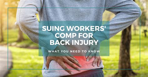 suing workers comp   injury