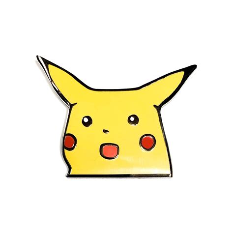 Surprised Pikachu Enamel Pin Limited Edition Revers Hoed Etsy