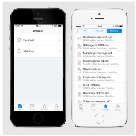 screenshots  dropboxs upcoming ios  app redesign