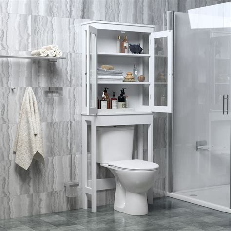 cm   toilet storage cabinet bathroom shelves organizer space saver bath rack