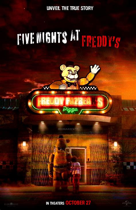 Bh Five Nights At Freddy S Movie Poster By Edmaxxwtf On Deviantart