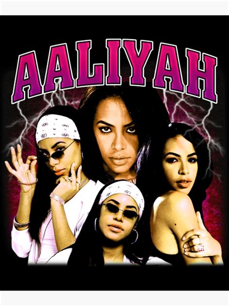 aaliyah poster by psychglosss redbubble