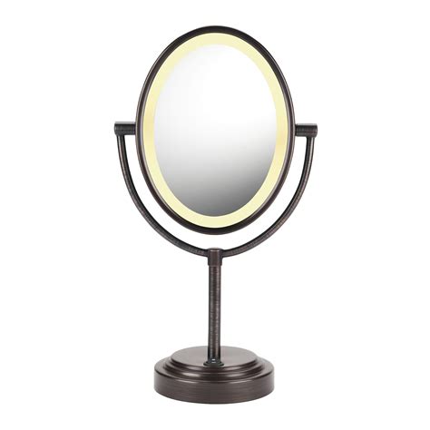 conair reflections double sided incandescent lighted vanity makeup mirror xx magnification