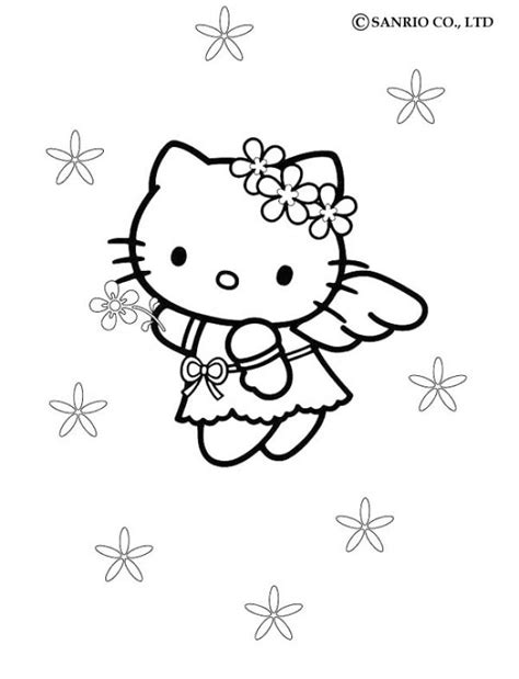 kitty  angel coloring pages hellokidscom