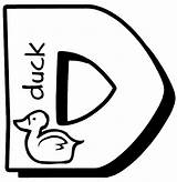 Letter Coloring Pages Kids Duck Learn Color Sheets Gif Printable Alphabet sketch template